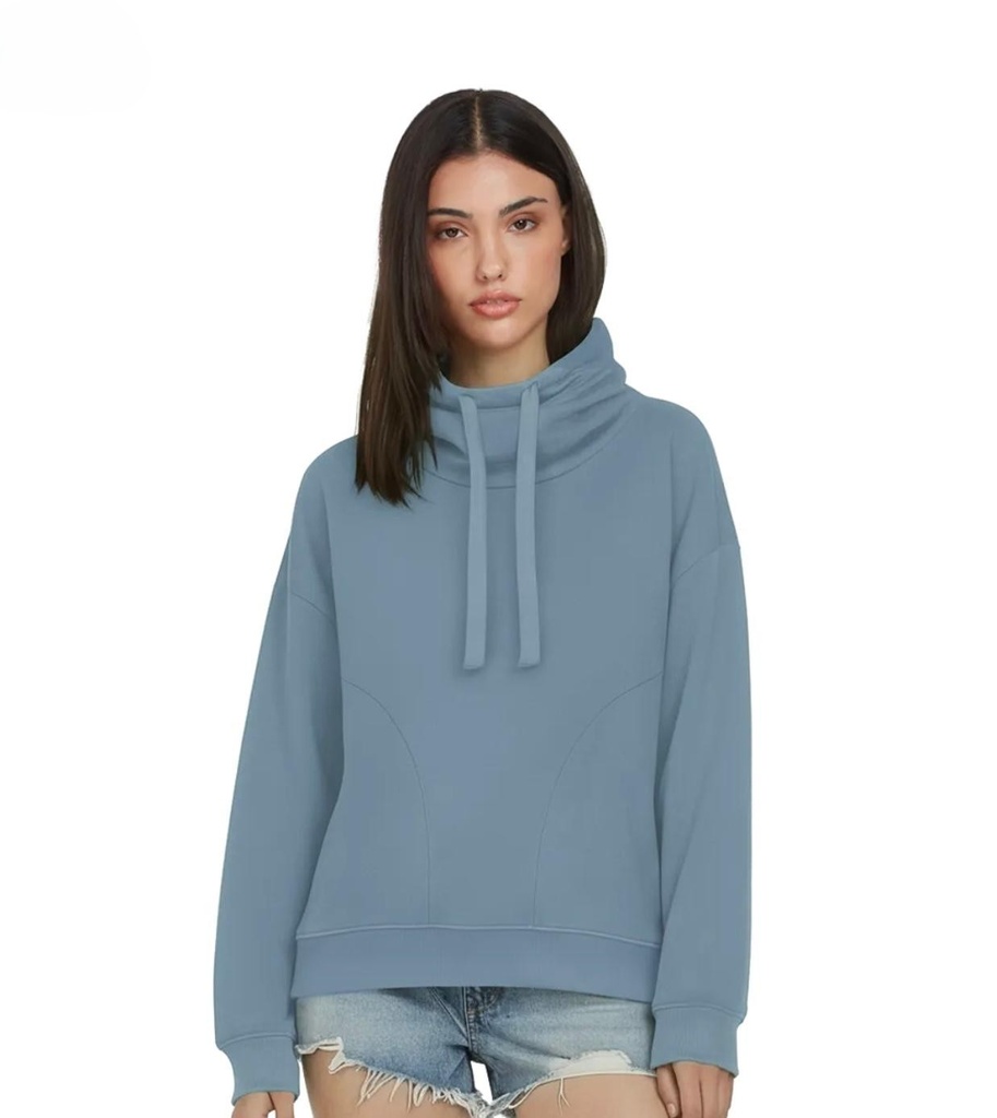 Female Funnel Neck Sweatshirt (XS, White)